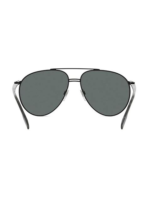 Shop Burberry 60MM Aviator Sunglasses 